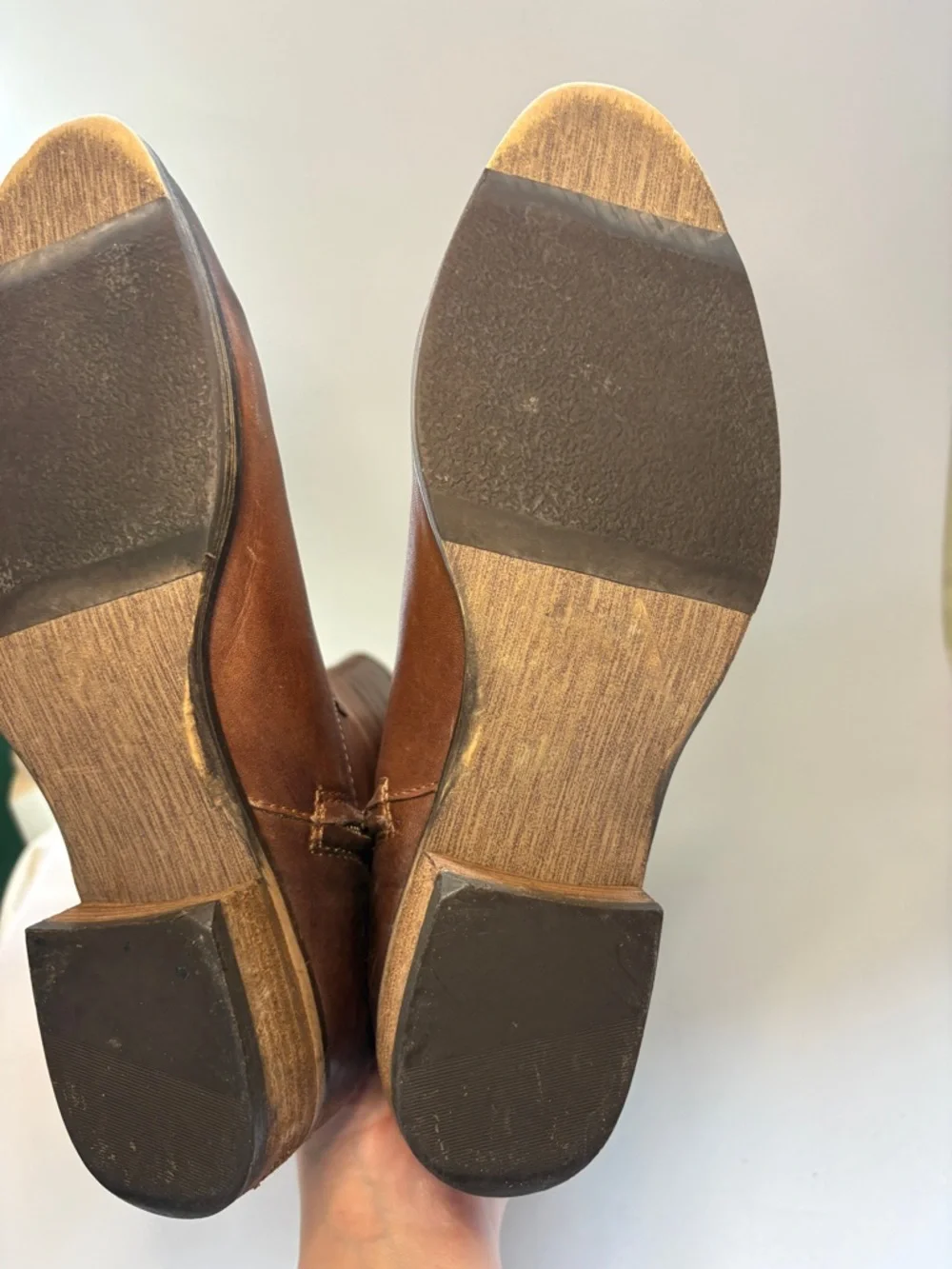 Arturo‎ Chiang Chestnut Brown Leather Over-the-Knee Riding Boots Size 9.5